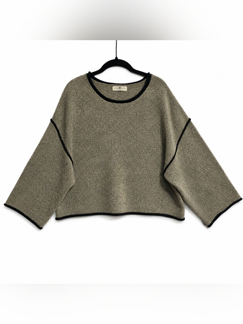NATURAL LIFE SLOUCHY PULLOVER KNIT SWEATER SZ L - Picture 2 of 7